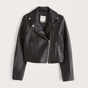 Abercrombie and Fitch Vegan Leather Moto Jacket